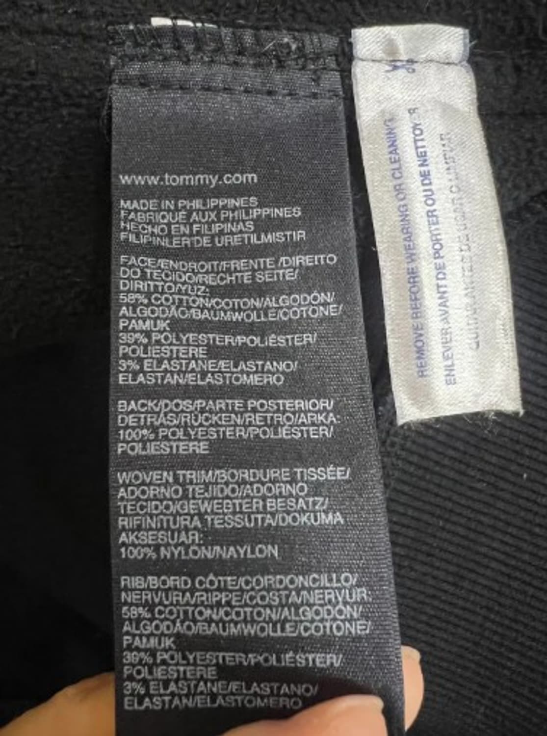 타미힐피거 남성 블랙 집업자켓 후리스점퍼 S 상품이미지5