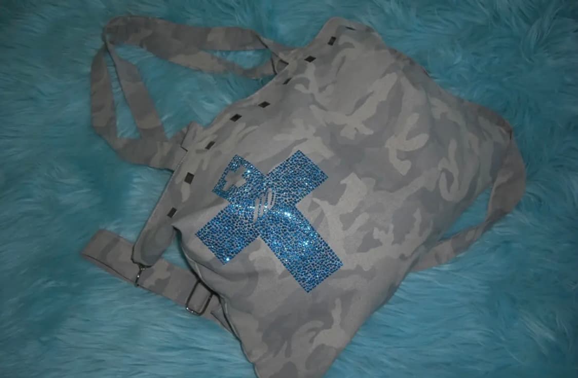 MJZ 몽진존 love 님 camo trash bag (그레이) 상품이미지1