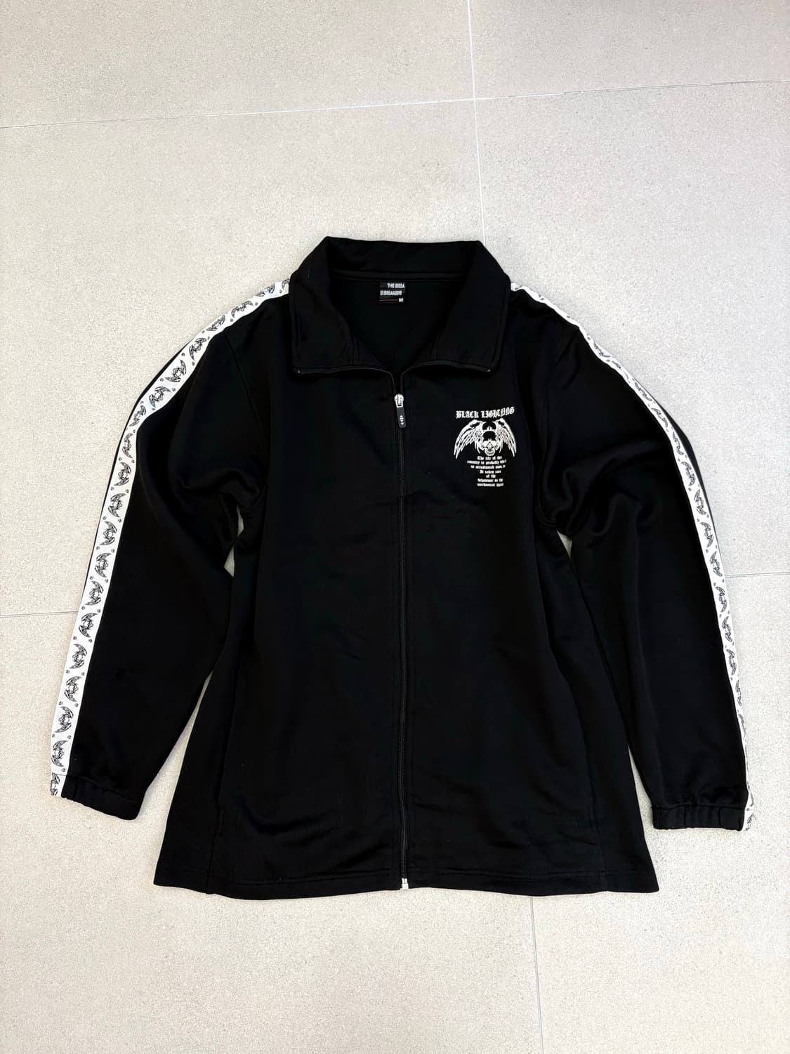 블랙 스컬 프린팅 져지 상품이미지2