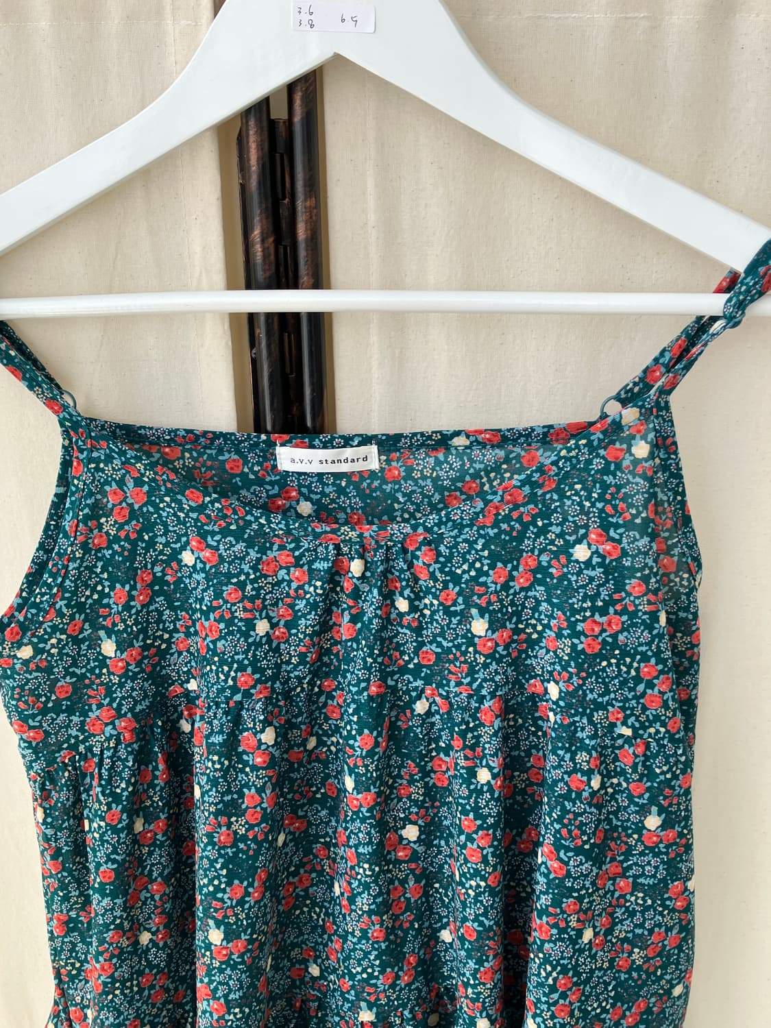 flower pattern shirring sleeveless 상품이미지6