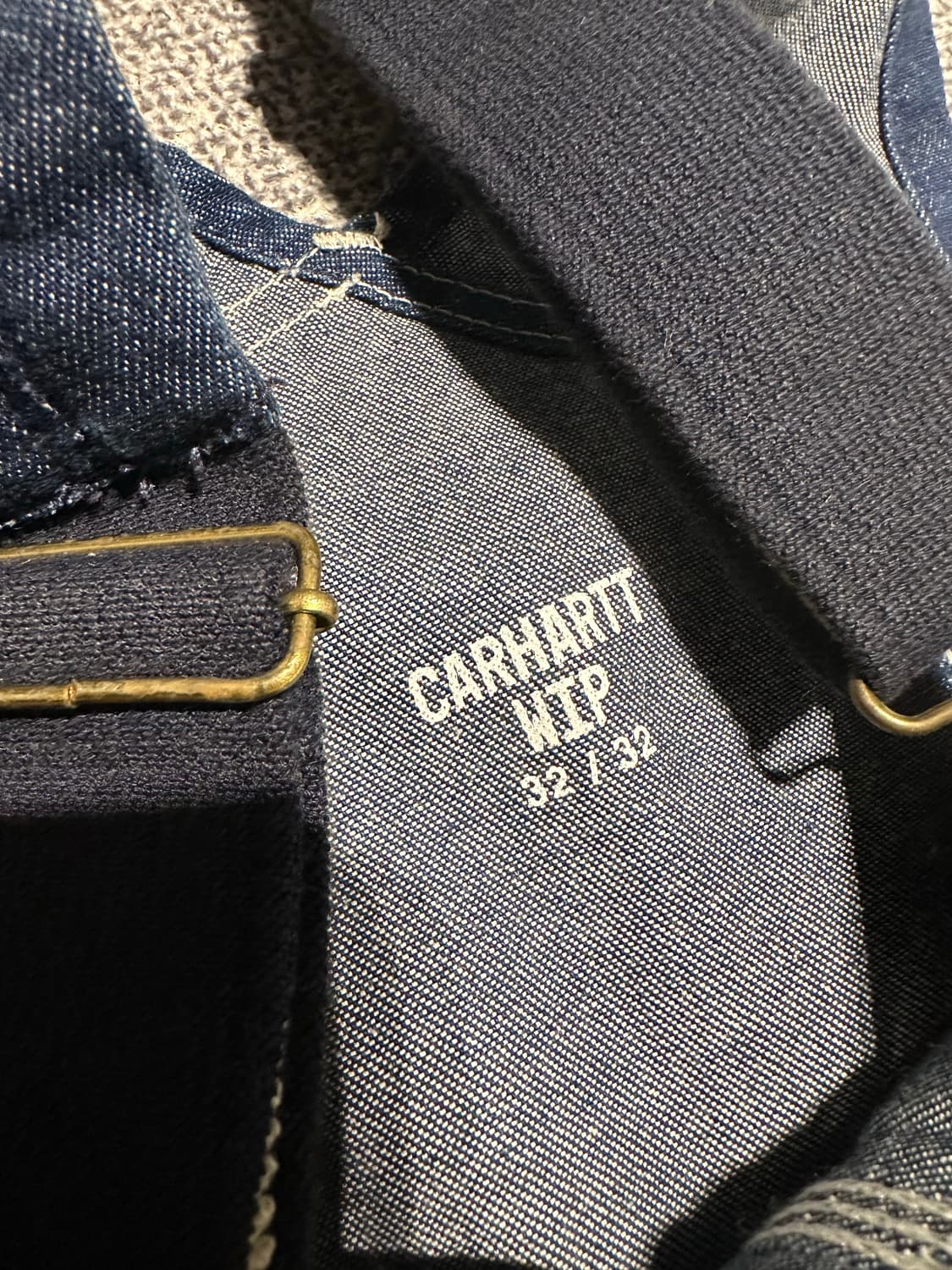 32X32 칼하트WIP 데님 오버롤 상품이미지3