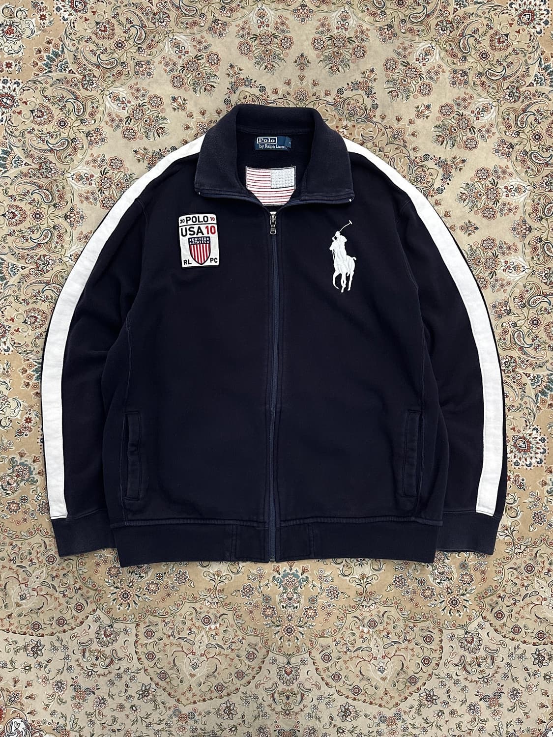폴로 랄프로렌 네이비 USA 성조기 빅포니 스웻집업  상품이미지1