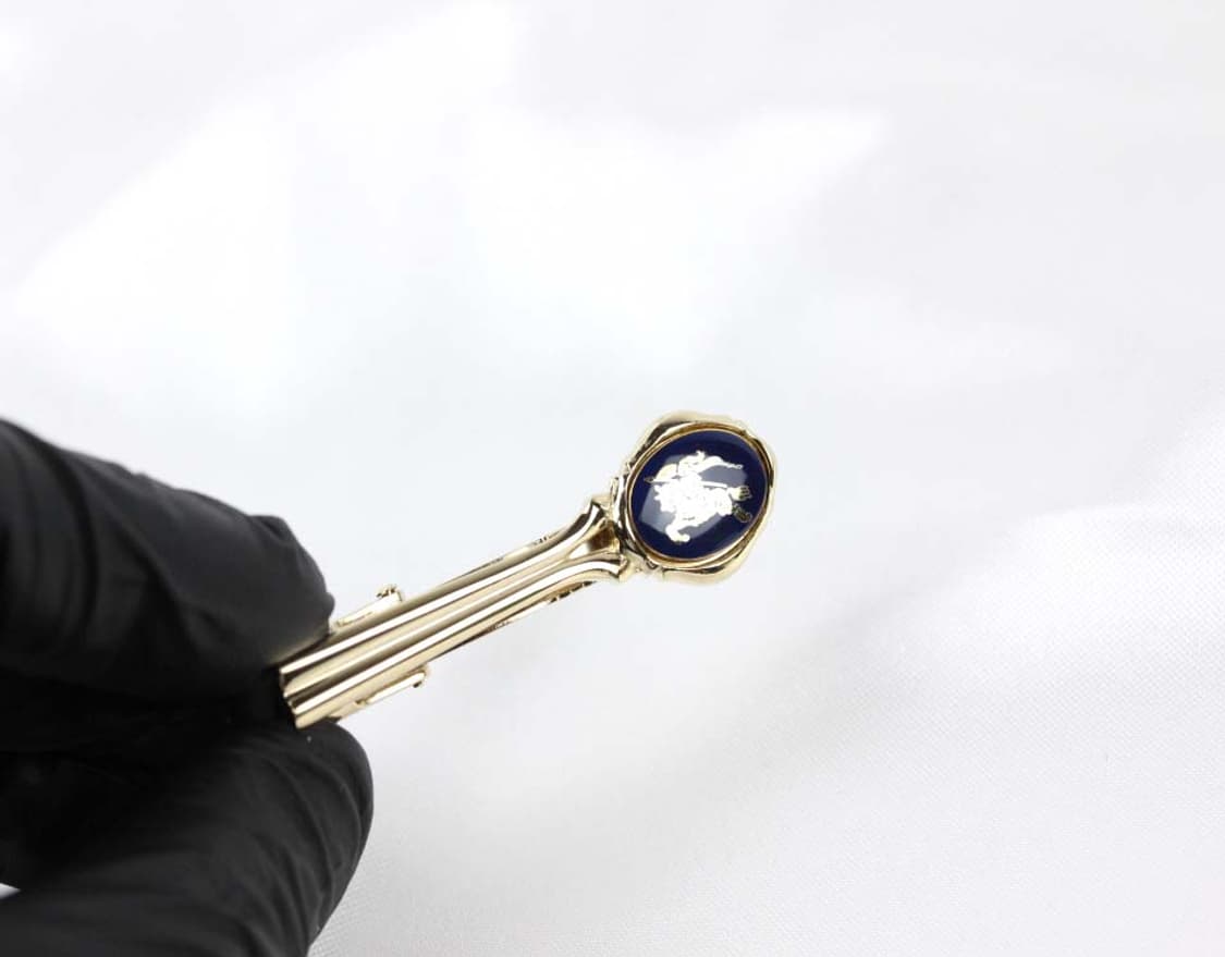 버버리 A등급 5cm 실버925 은 남자 명품 넥타이핀 상품이미지6