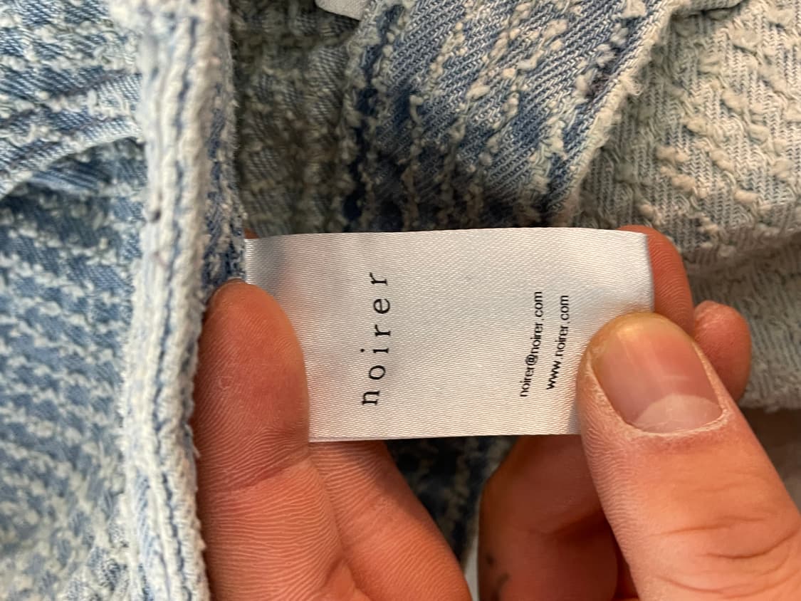 noirer 노이어 와플 와이드 데님 팬츠 36 상품이미지6