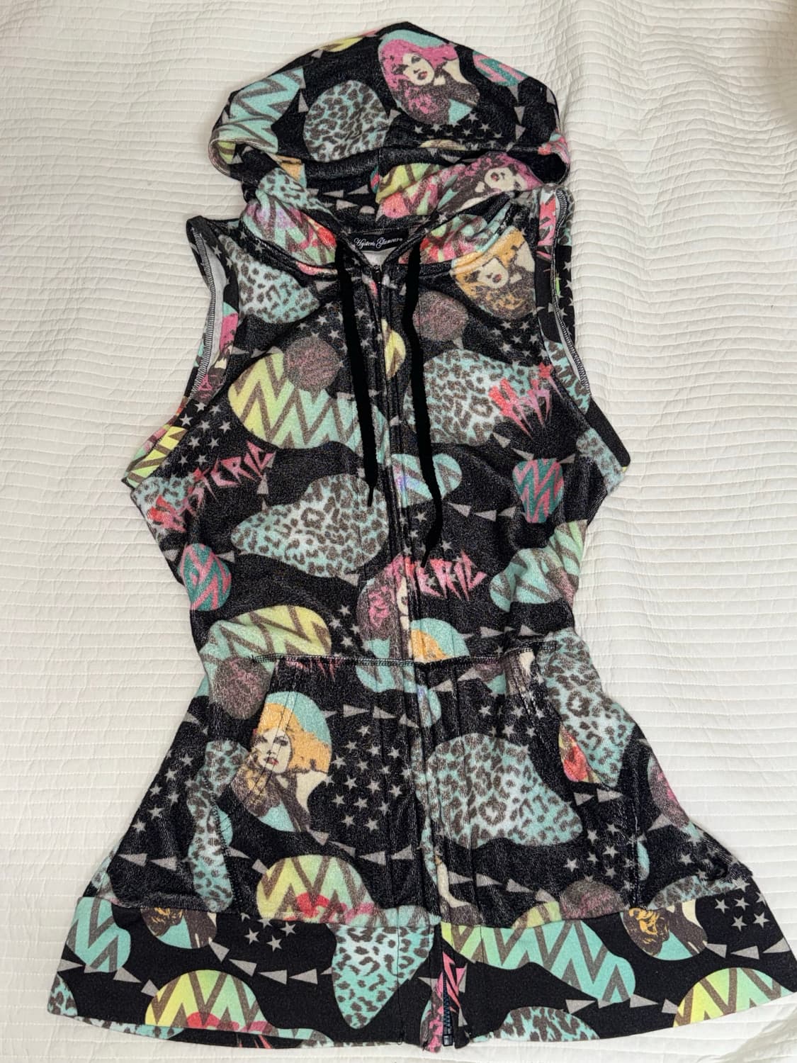 히스테릭 글래머 나시 슬리브리스 후드집업  상품이미지1