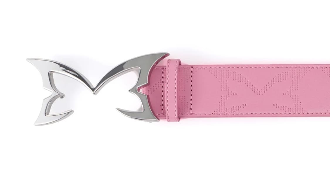 Mertra Debossed Belt Pink L 상품이미지2