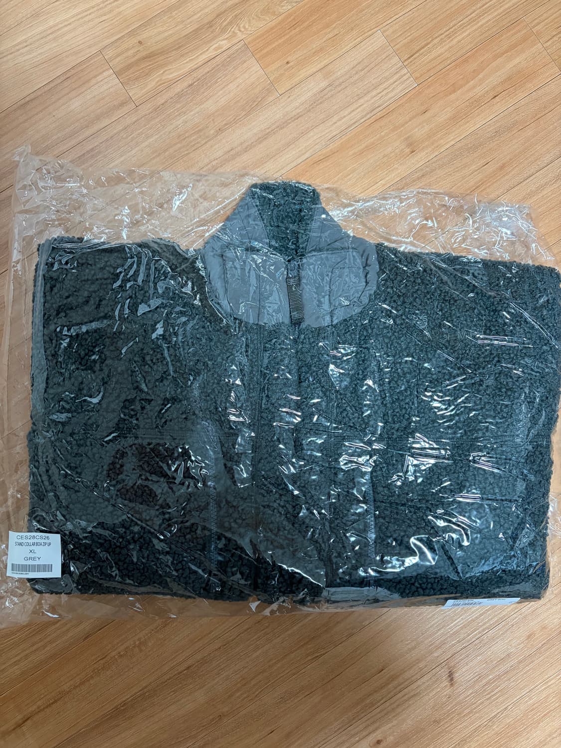 [XL] 카브엠트 스탠드 카라 보아 집업 그레이 상품이미지2