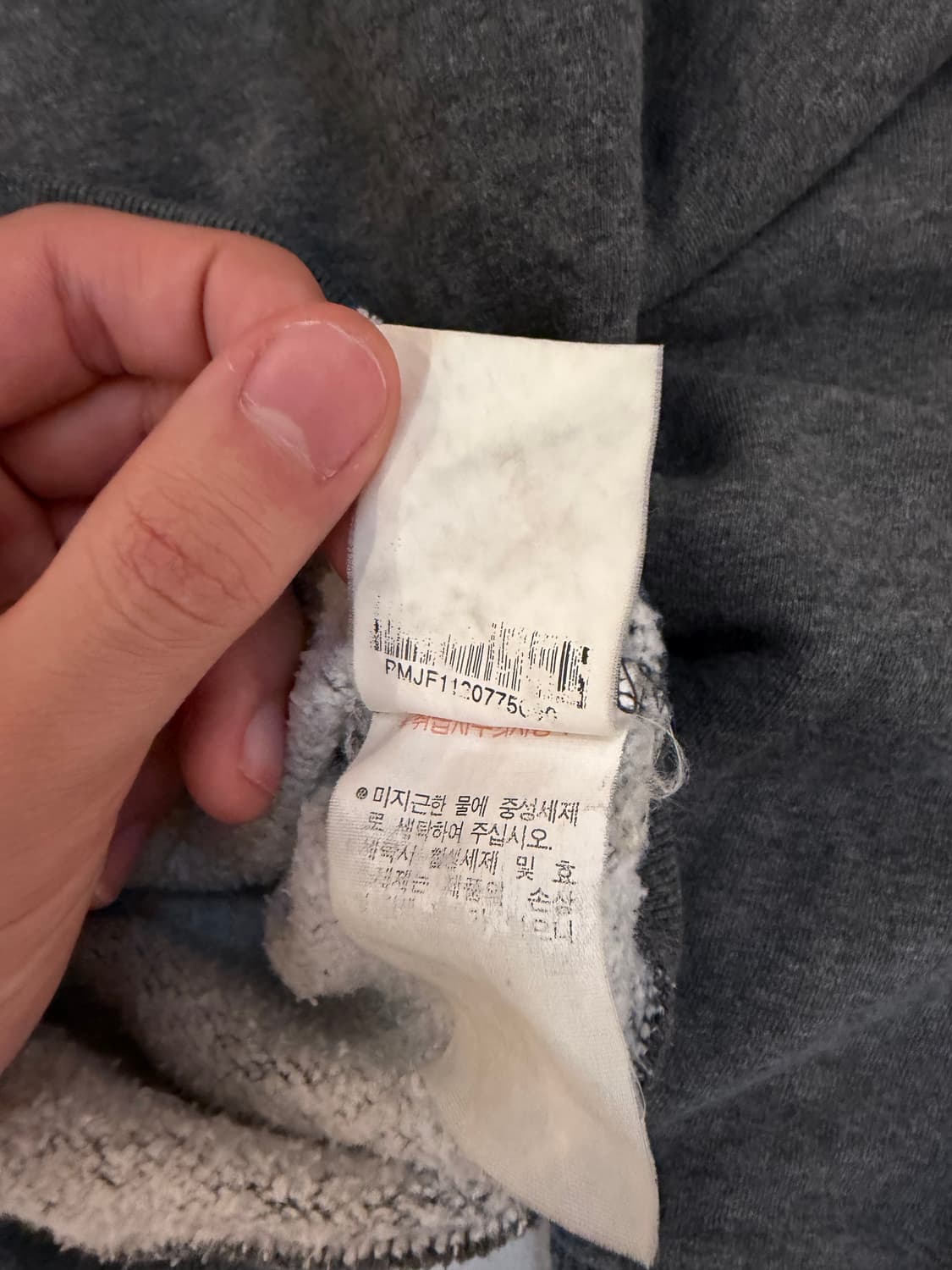 90s 폴로 랄프로렌 포니 후드티 딥 그레이 상품이미지3