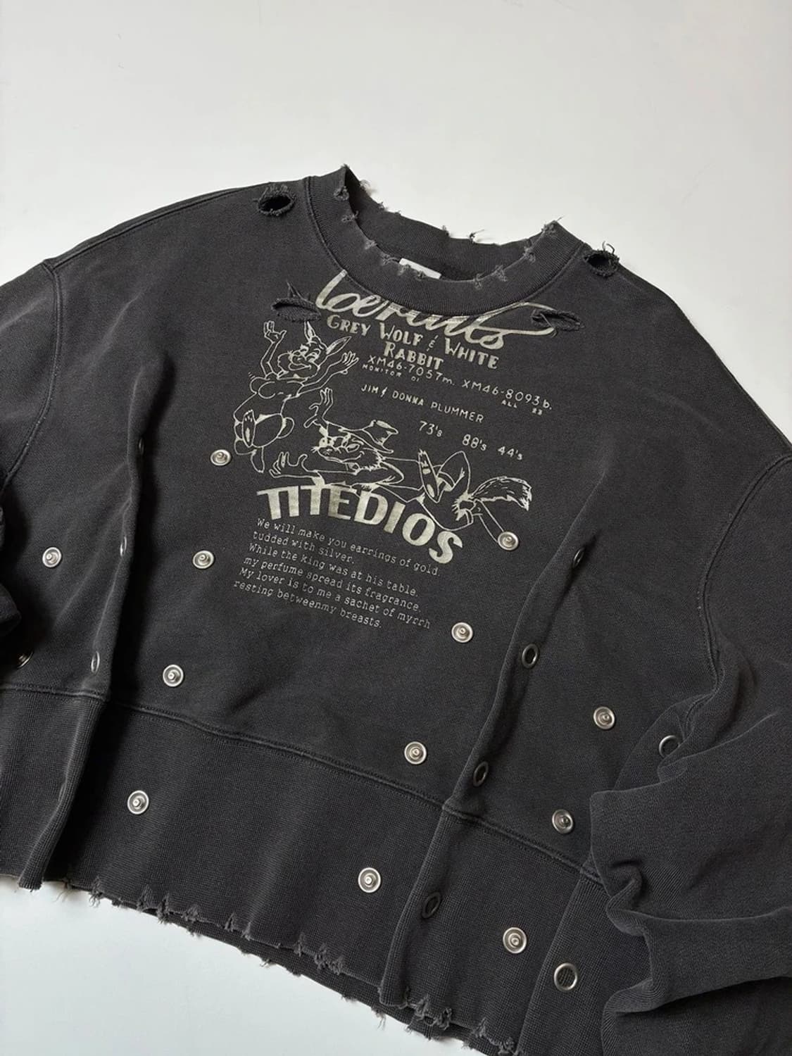 로레일즈 Loerails 23FW 크롭 스웻 셔츠 PN8722 상품이미지2