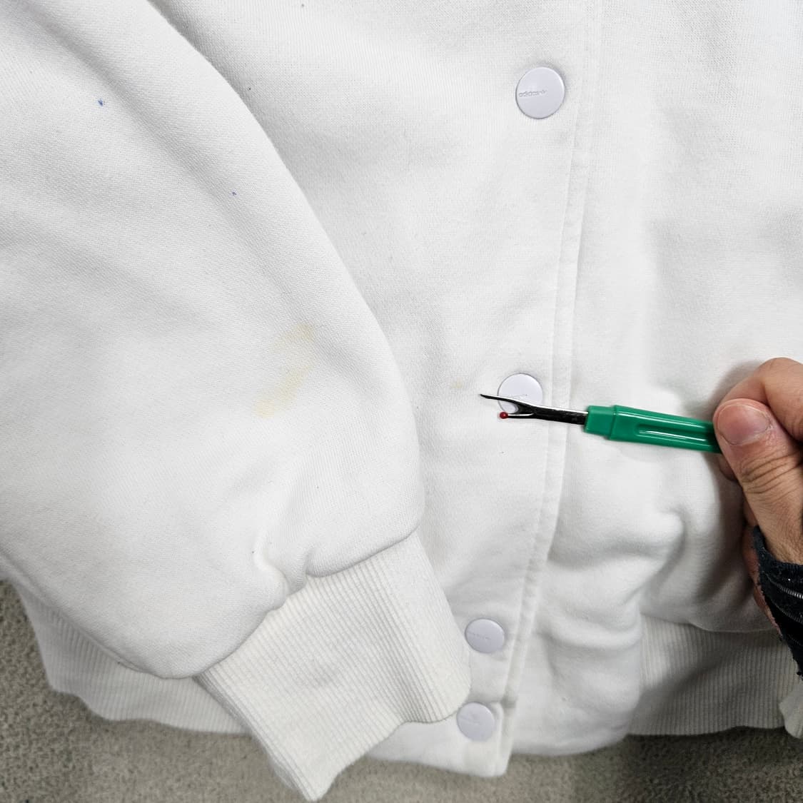 아디다스 봄버 트랙 자켓 90 화이트 상품이미지6