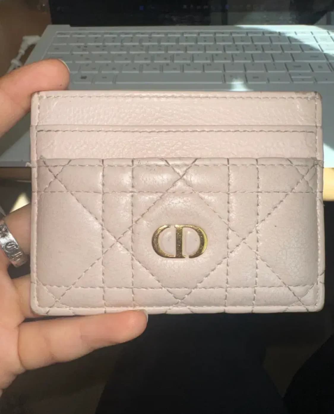 디올 Caro Freesia 카드지갑 파우더 핑크 상품이미지1