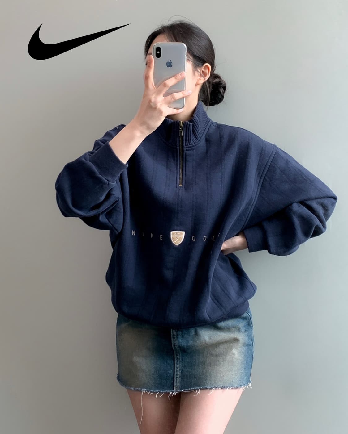 나이키 골프 반집업 맨투맨 상품이미지3