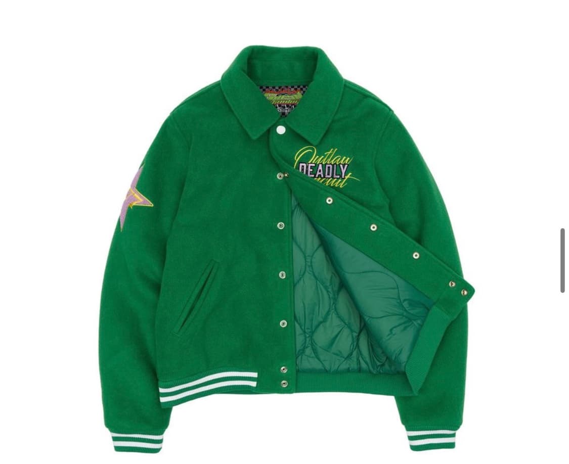 스컬프터 Varsity Standard Jacket Green 상품이미지2