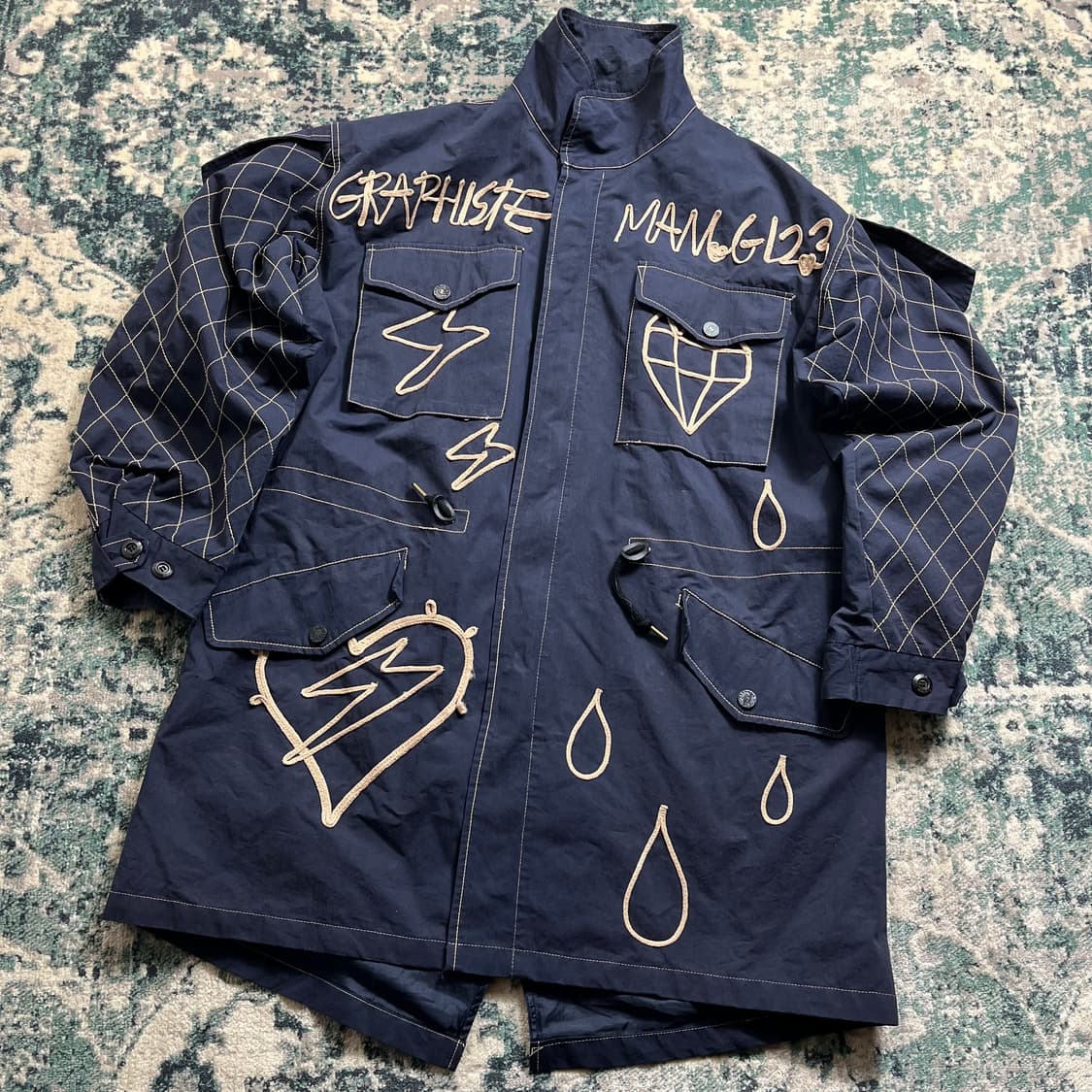 Graphiste Man.G 그라피스트 스티치 자켓(os) 상품이미지1