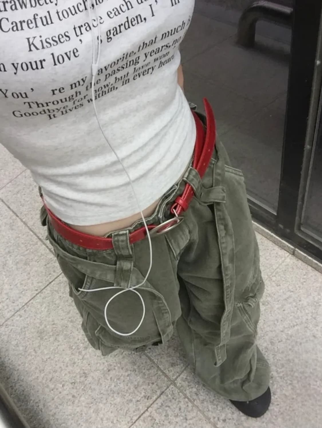 Belt Strap Pintuck Cargo Pants 카고팬츠 상품이미지2