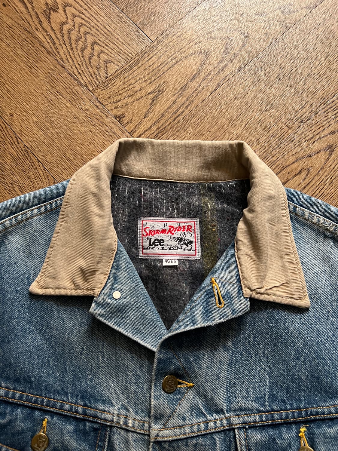 [XL]90's Lee USA 스톰라이더 블랭킷 데님 트러커 자켓 R1 상품이미지2