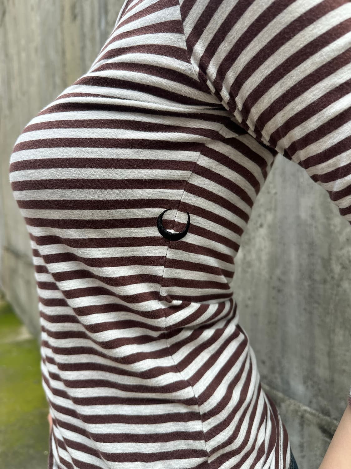 Stussy Girl line stripe 3-quarter sleeve 상품이미지5