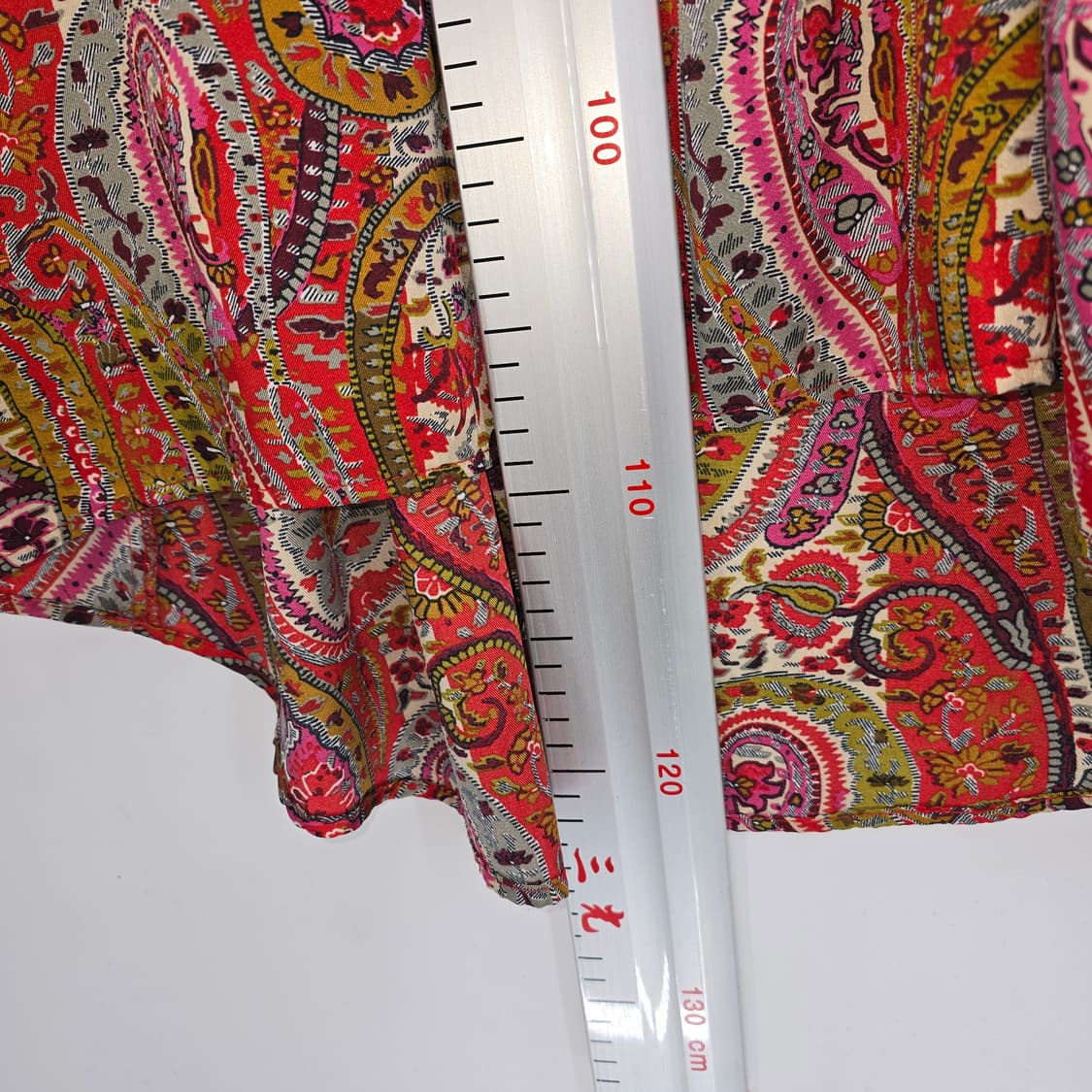 ZARA Paisley Satin Dress with Belt Pink 상품이미지6