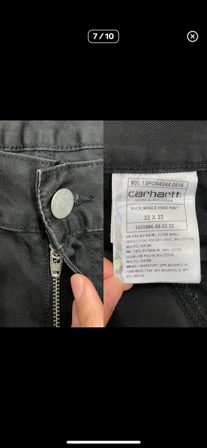 칼하트 럭 싱글니 워크 카펜터 팬츠 32 상품이미지5