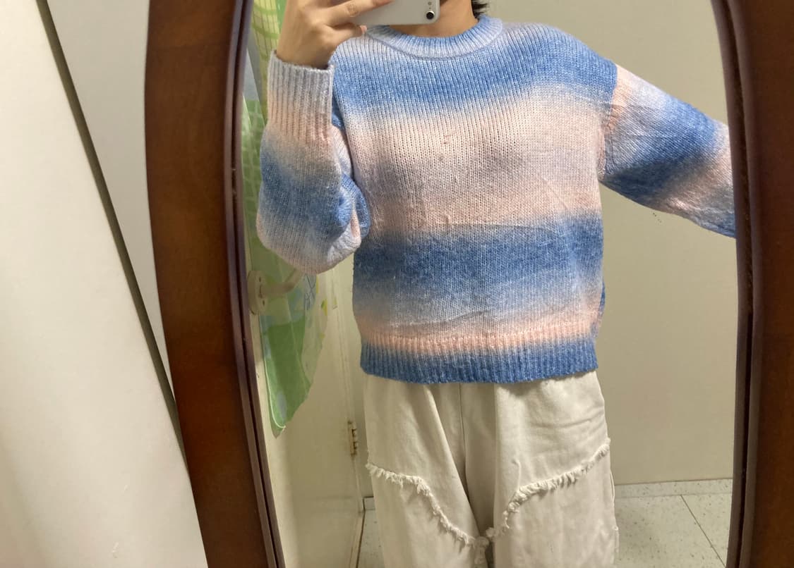 블루베리솜사탕 그라데이션 니트 상품이미지5