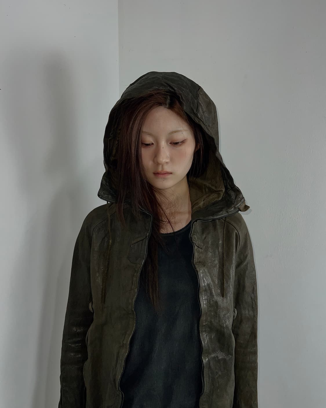 Christian Peau (크리스찬포) 하이넥 버팔로 레더 자켓 상품이미지4