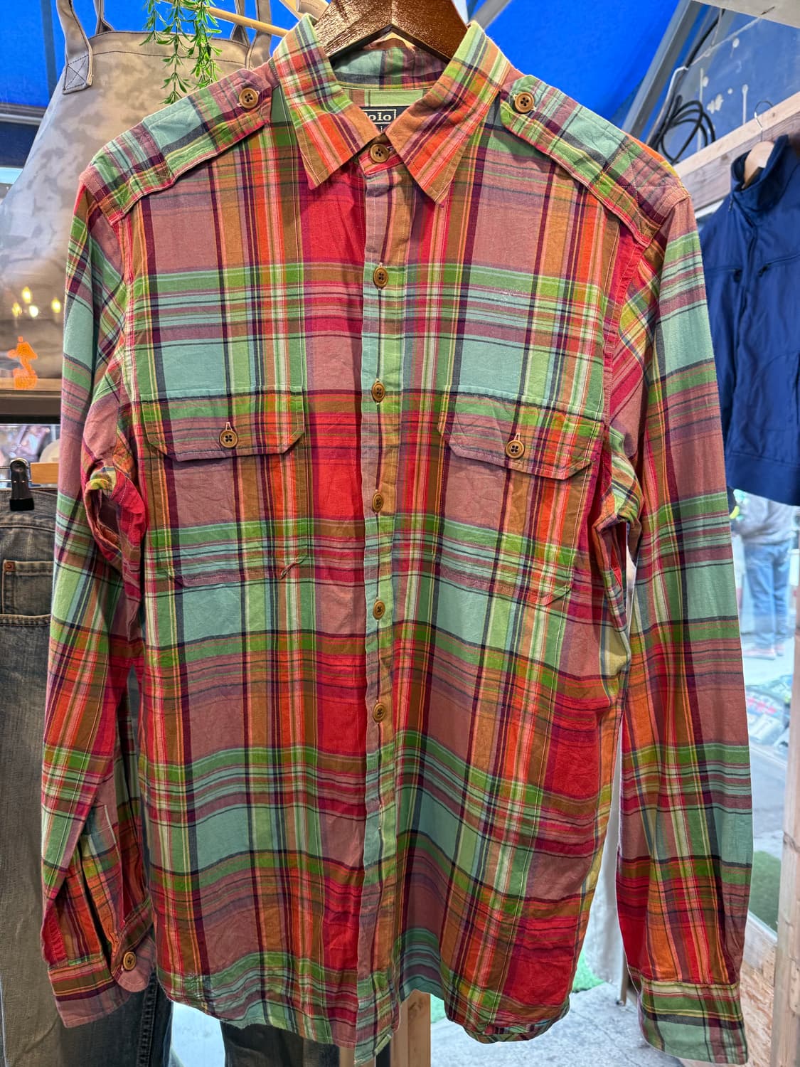 폴로 랄프로렌 레드스카이 체크셔츠 상품이미지1