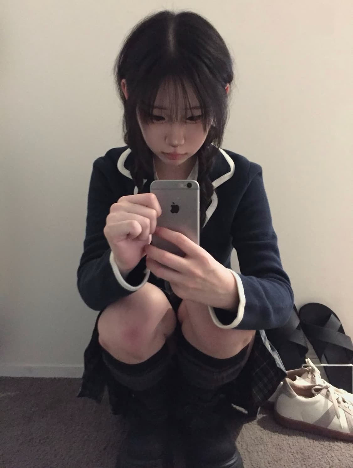 JK 니혼진 프레피 빈티지 코디셋 (착샷o) 상품이미지2