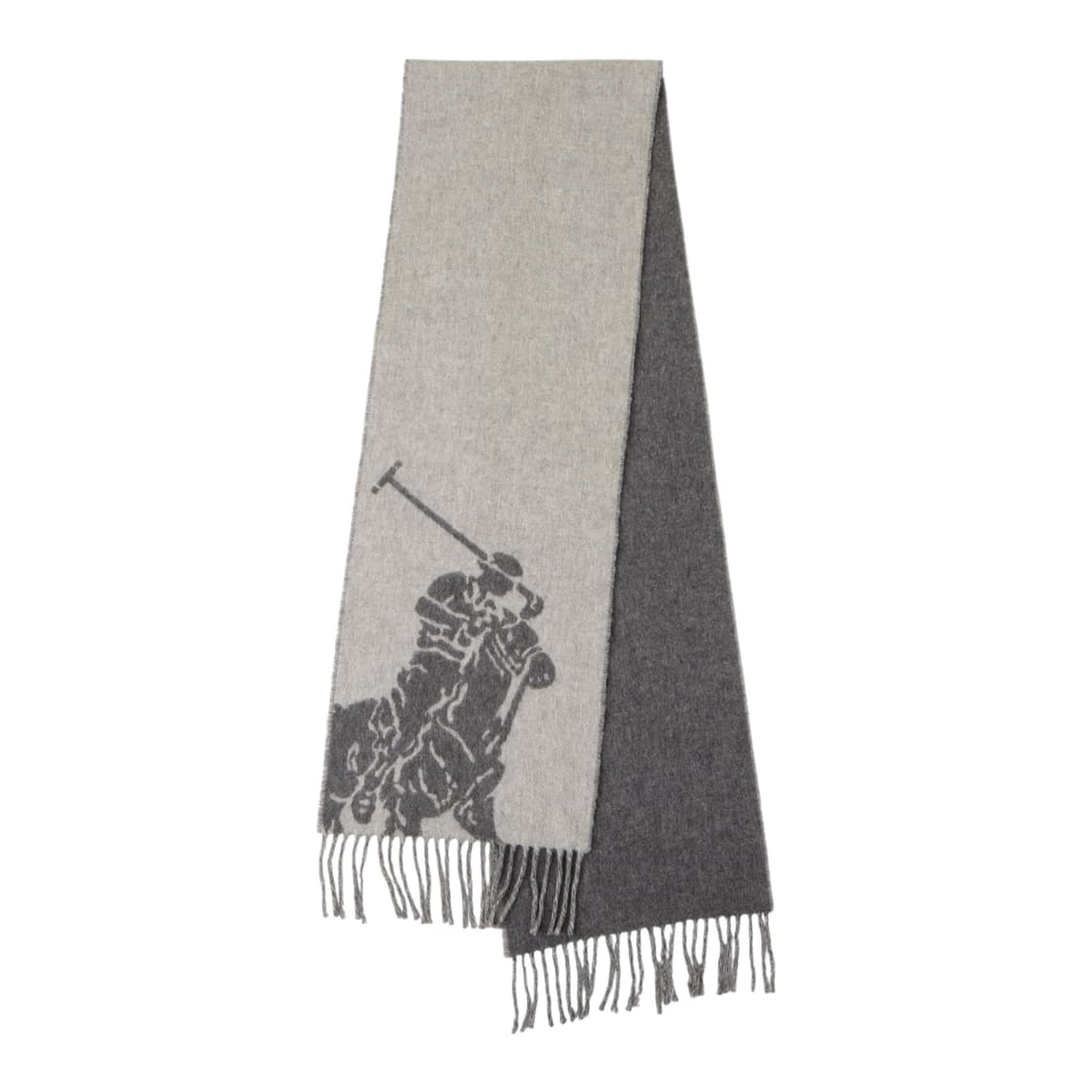 폴로 랄프로렌 2way 빅포니 그레이 울 머플러 상품이미지5