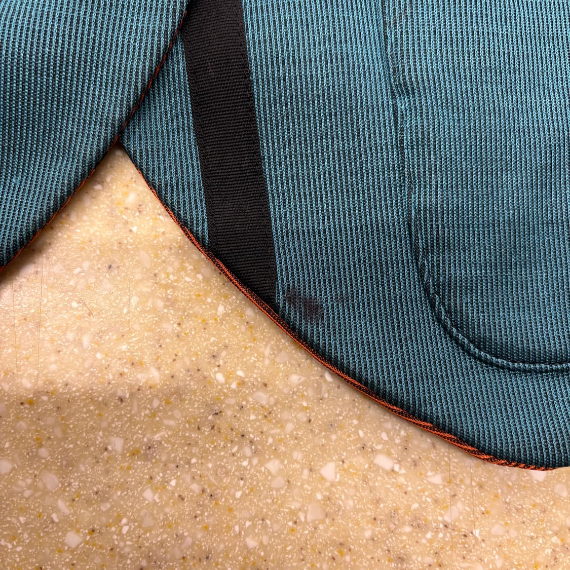 폴스미스 라운드넥 자켓 스트라이프 배색 패치워크 디테일 블루 상품이미지9