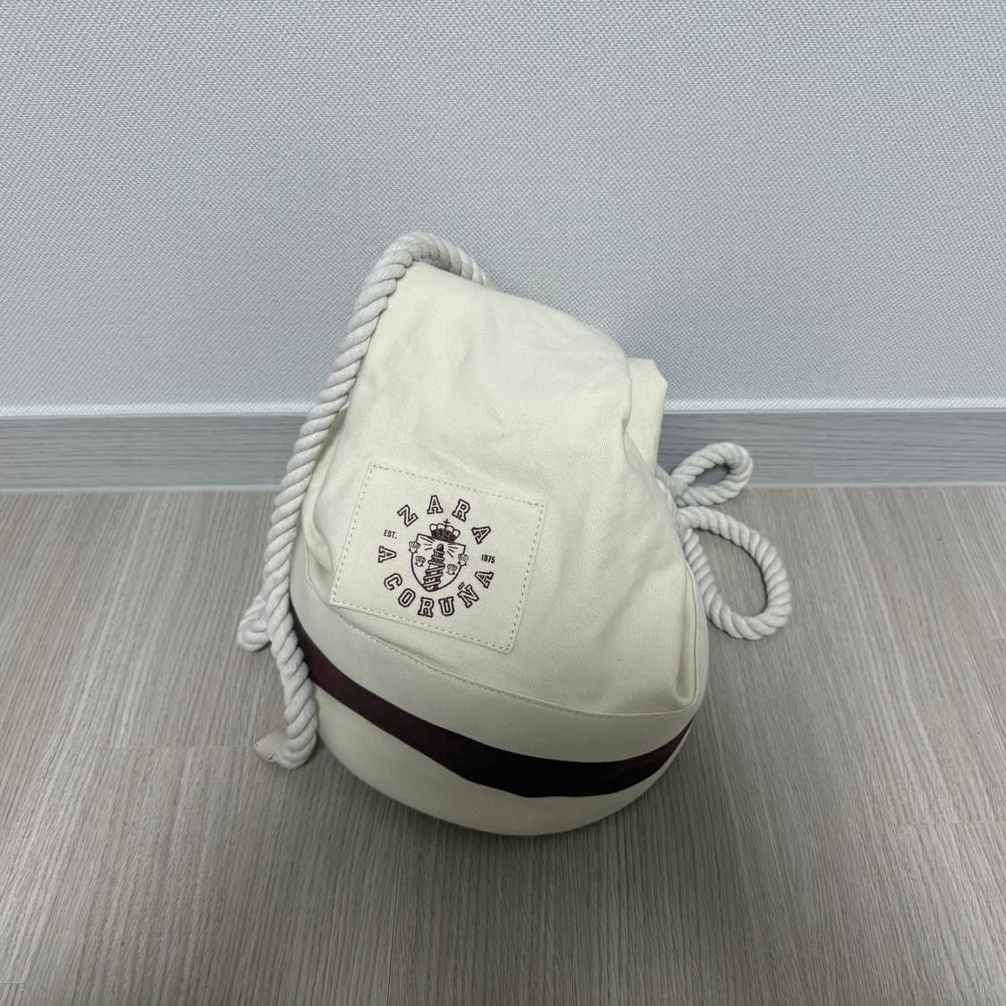 자라 50주년 캔버스 백 짐색 세일러 백 새상품 상품이미지5