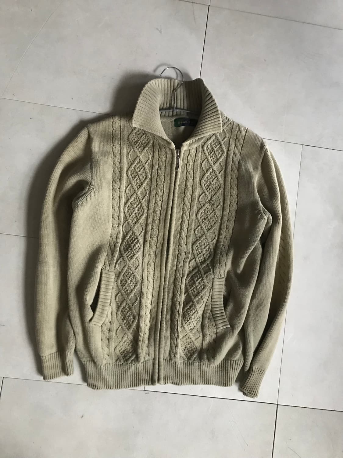 빈폴 카키 니트집업 상품이미지8