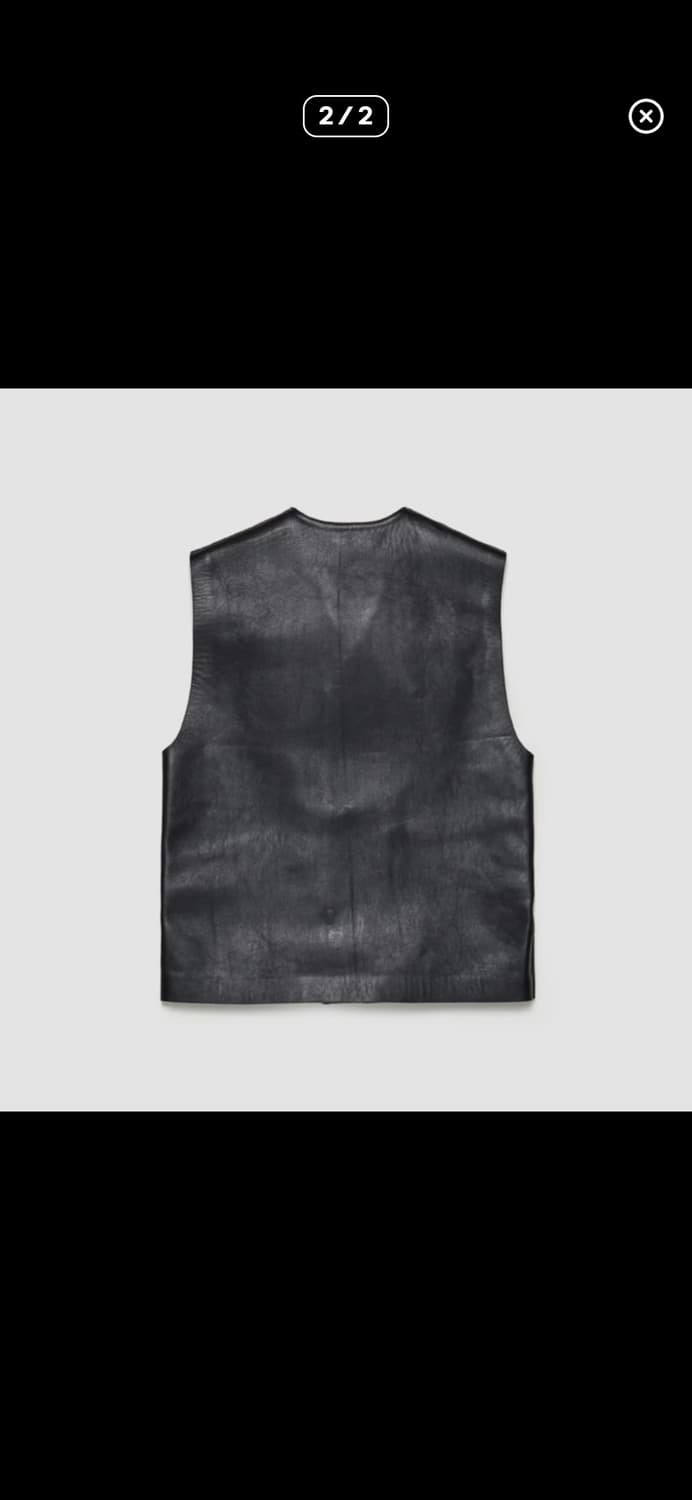 리에르(rier) 레더 베스트 질렛 S사이즈 상품이미지2