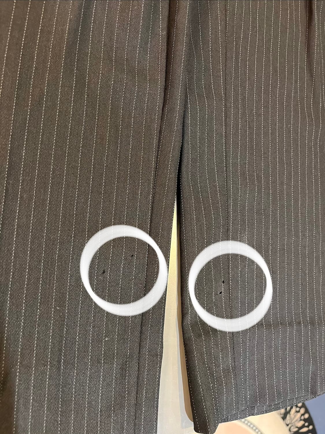 아르마니 콜레지오니 핀스트라이프 더블 수트 (이탈리아제, 52) 상품이미지8