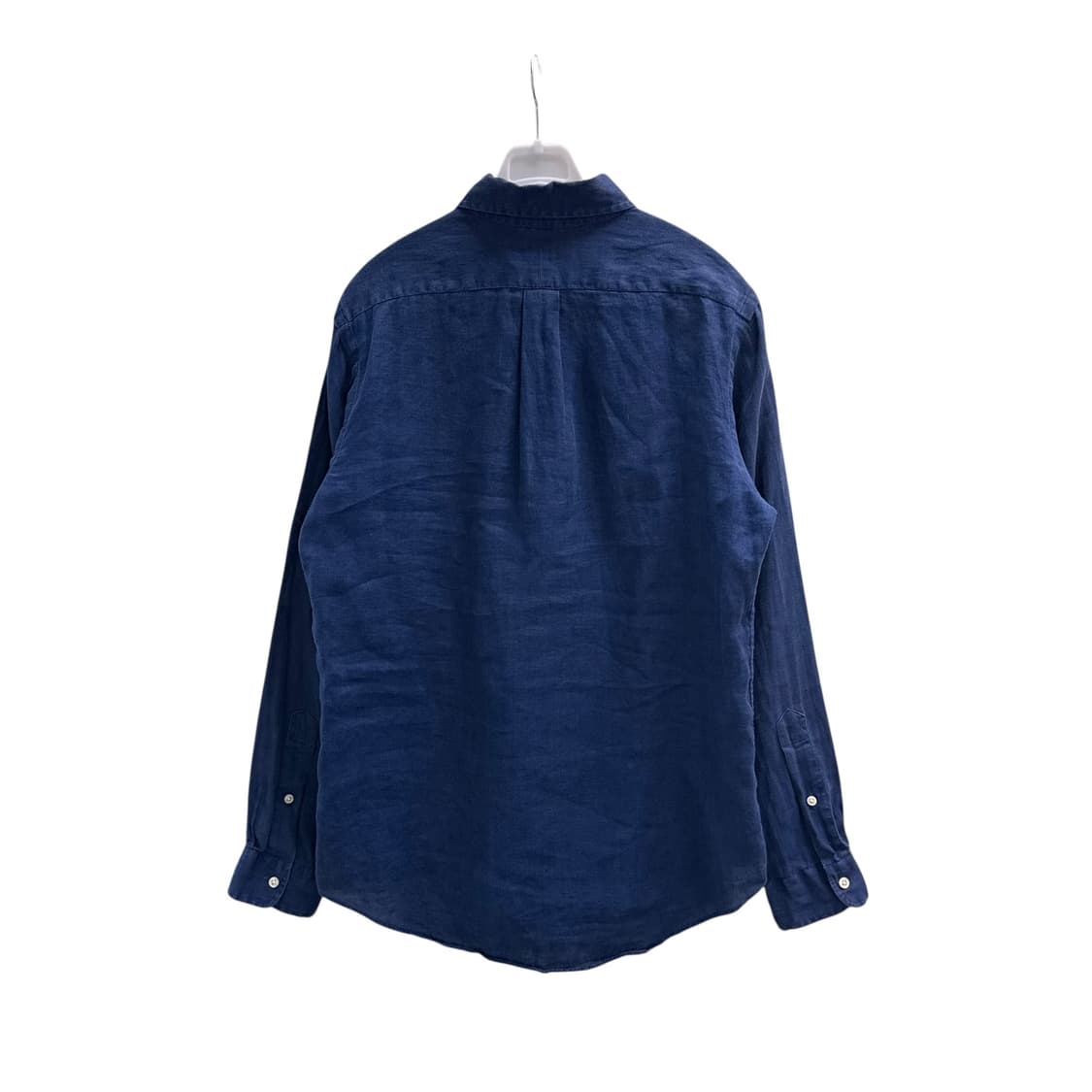 [S] 폴로 클래식핏 네이비 린넨 셔츠 상품이미지4