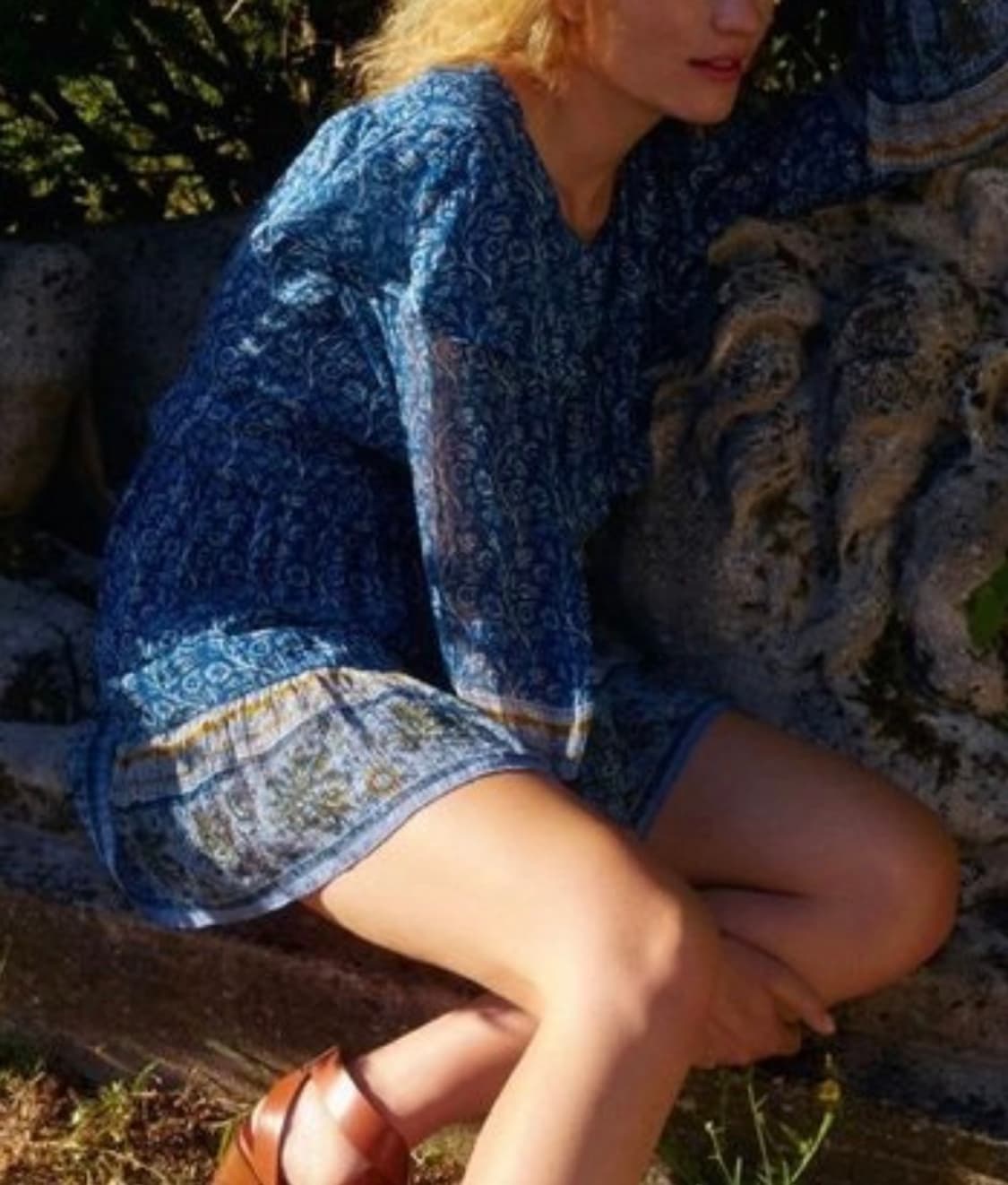 44 마른55 텍달린 새상품 바네사부르노 정가90만 에스닉 원피스 마쥬 상품이미지5