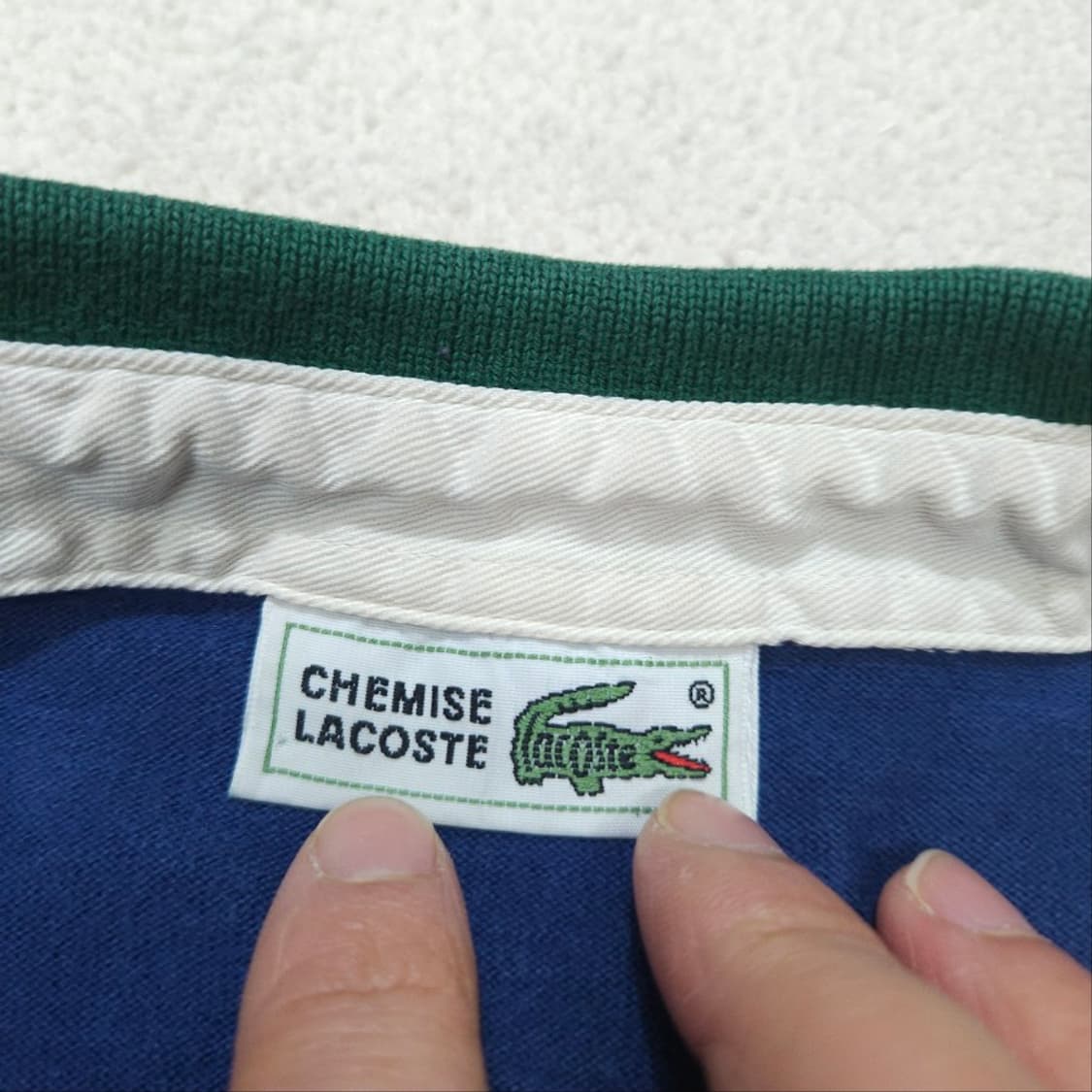 90s 라코스테 스트라이프 럭비 셔츠 4 상품이미지4