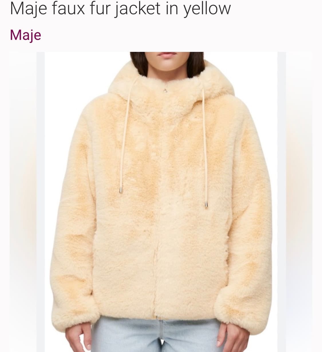 산드로 리버서블 퍼 후드 점퍼  상품이미지2