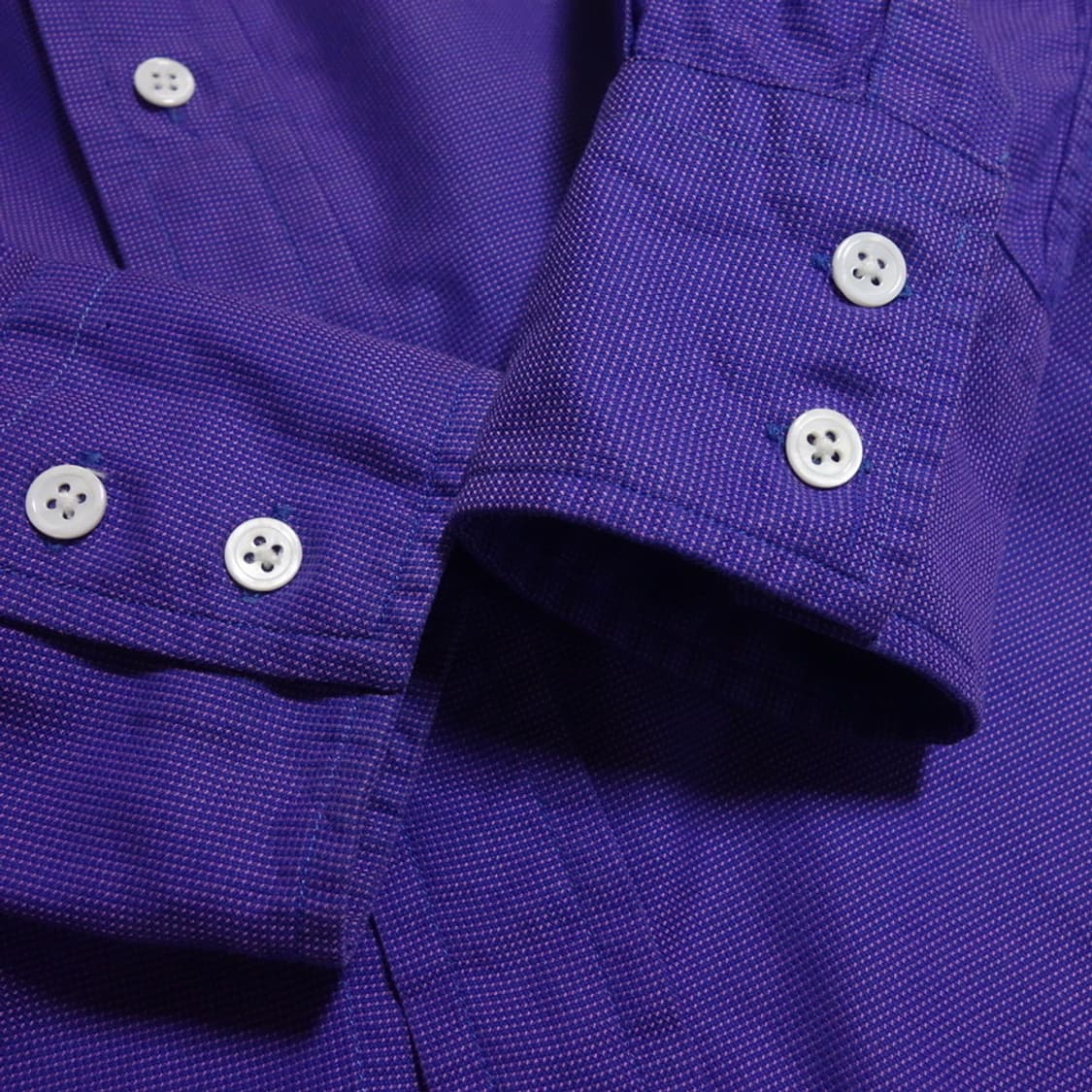 (34) 드레익스 네이비×퍼플 핀 체크 코튼셔츠 상품이미지7