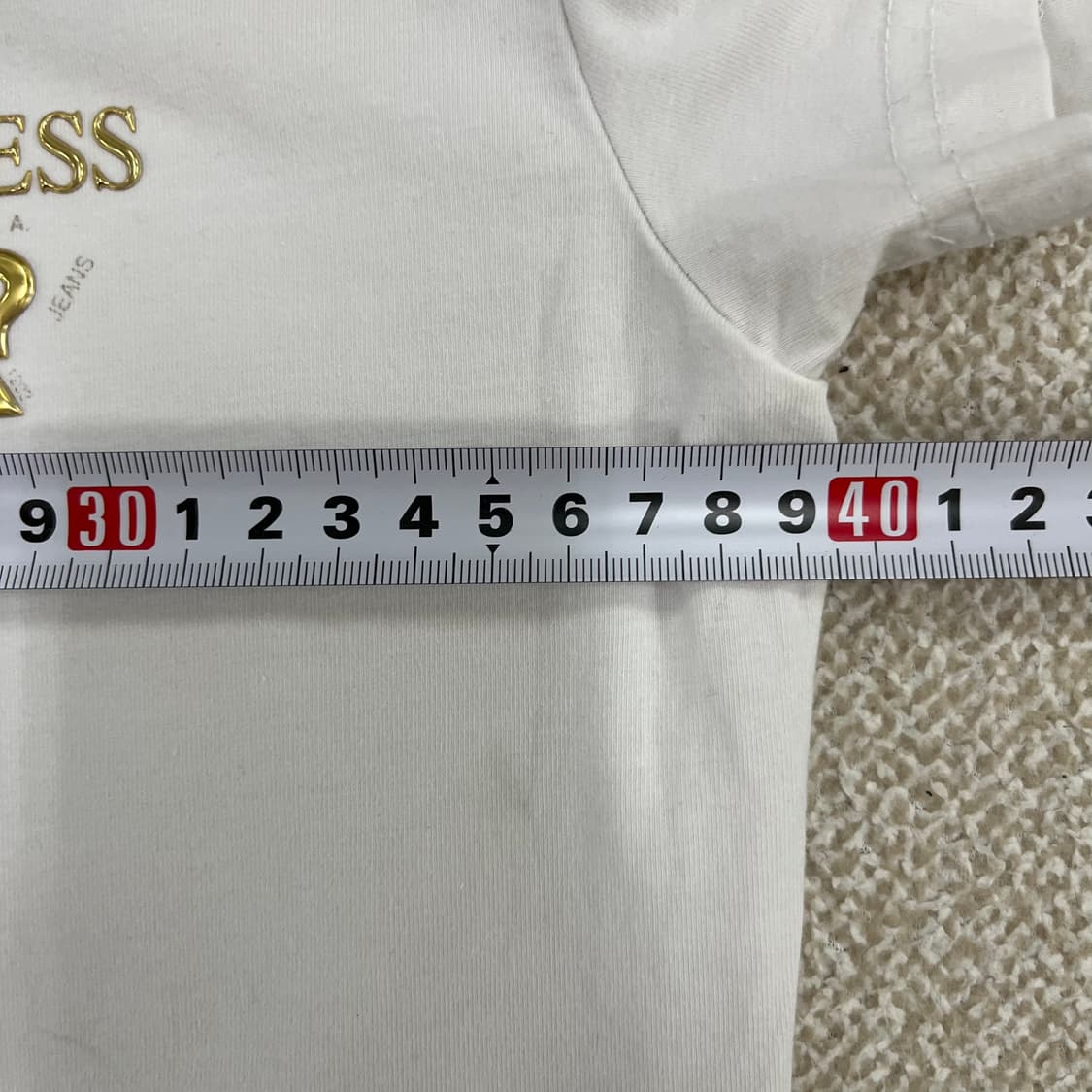 XS 게스 금장로고 반팔 티셔츠 0225M1 상품이미지6