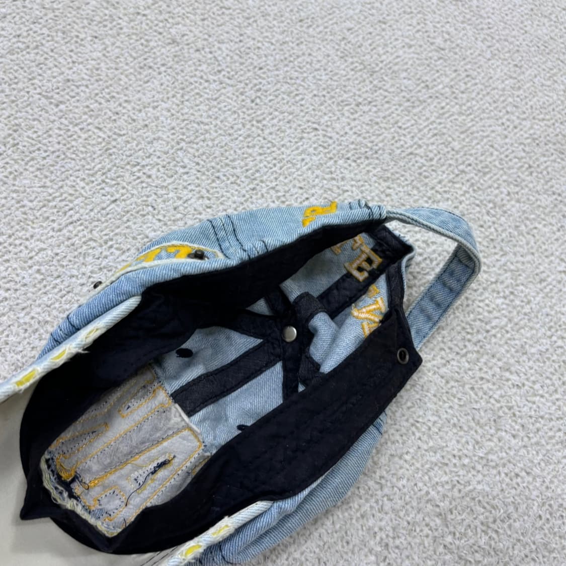 L 빈티지 연청 데님 볼캡 0527E 상품이미지6
