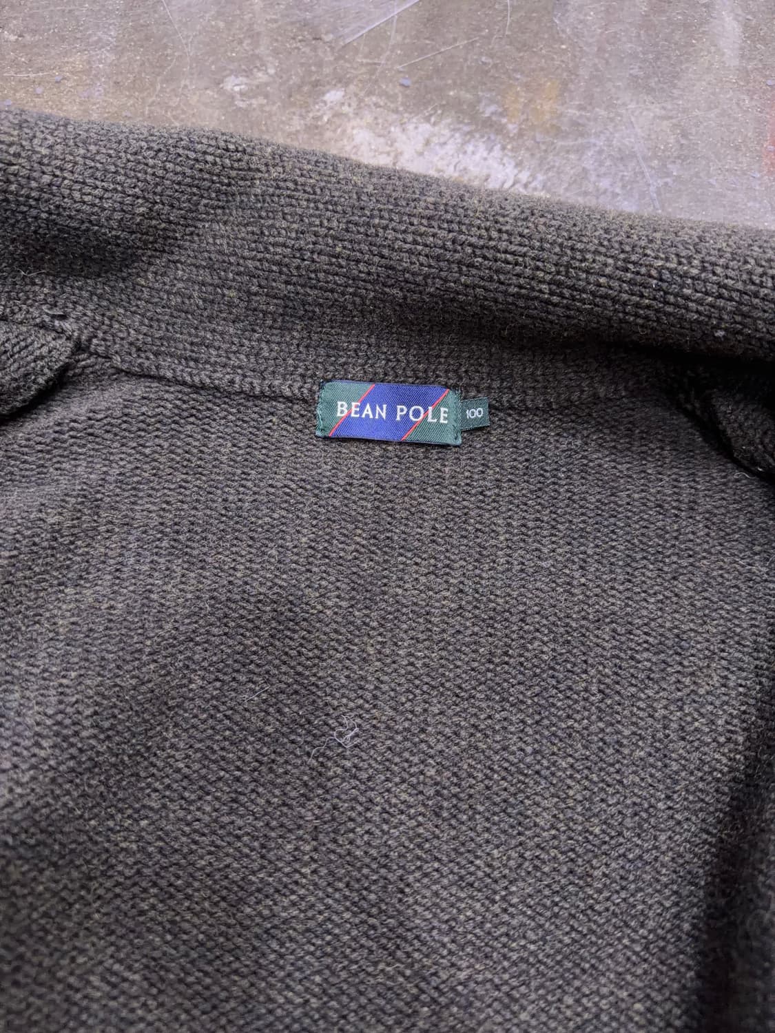 빈폴 숄카라 아즈텍 패턴 니트 헤비 울 가디건 100 상품이미지6