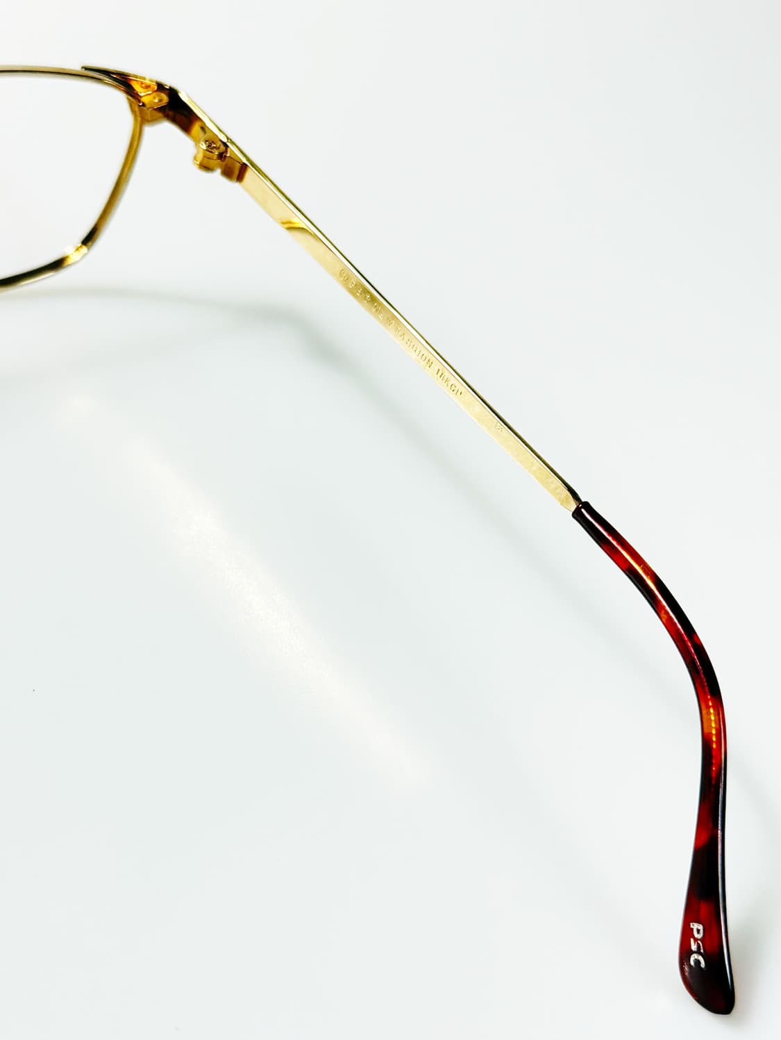 90s P.S.C FASHION 골드 메탈 슬림 스퀘어 빈티지 안경 상품이미지6