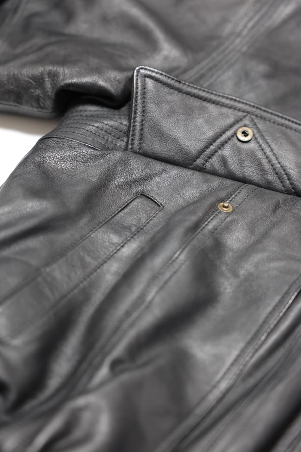 [JPN] Black Leather Blouson Jacket 상품이미지10