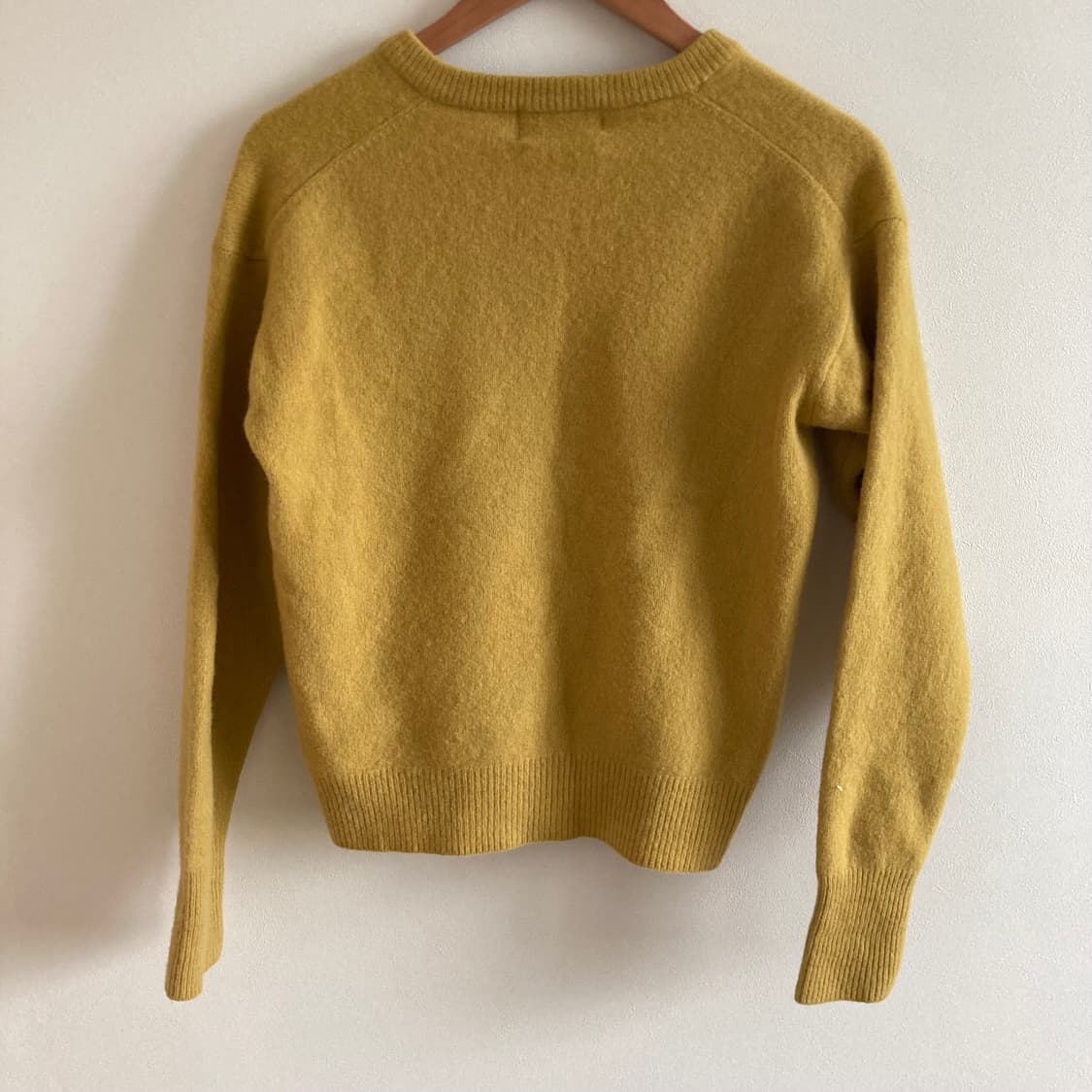 빈티지 머스타드 V넥 니트 상품이미지8