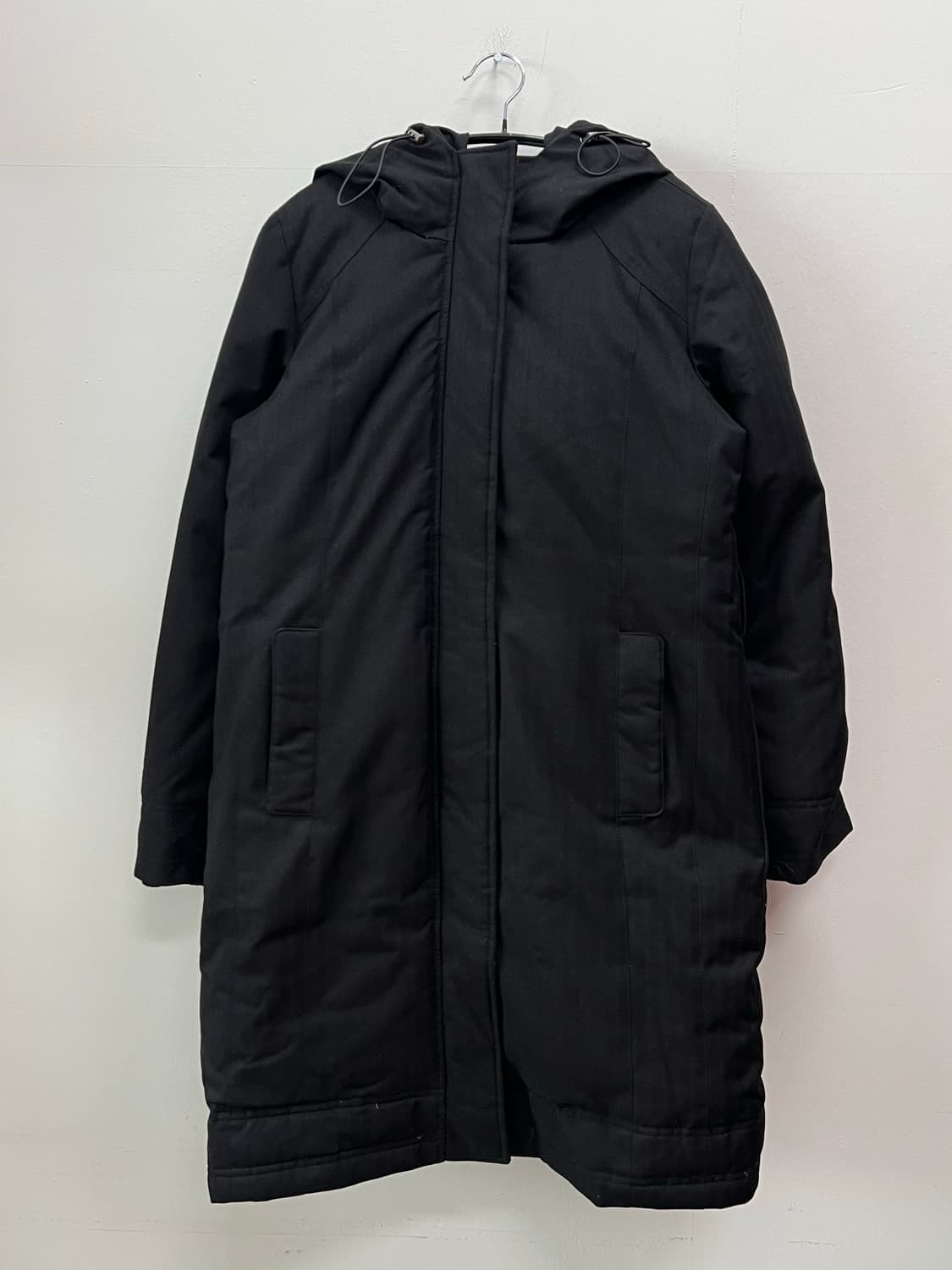 (55) 듀엘 덕다운 롱 패딩 야상 자켓 블랙 상품이미지2