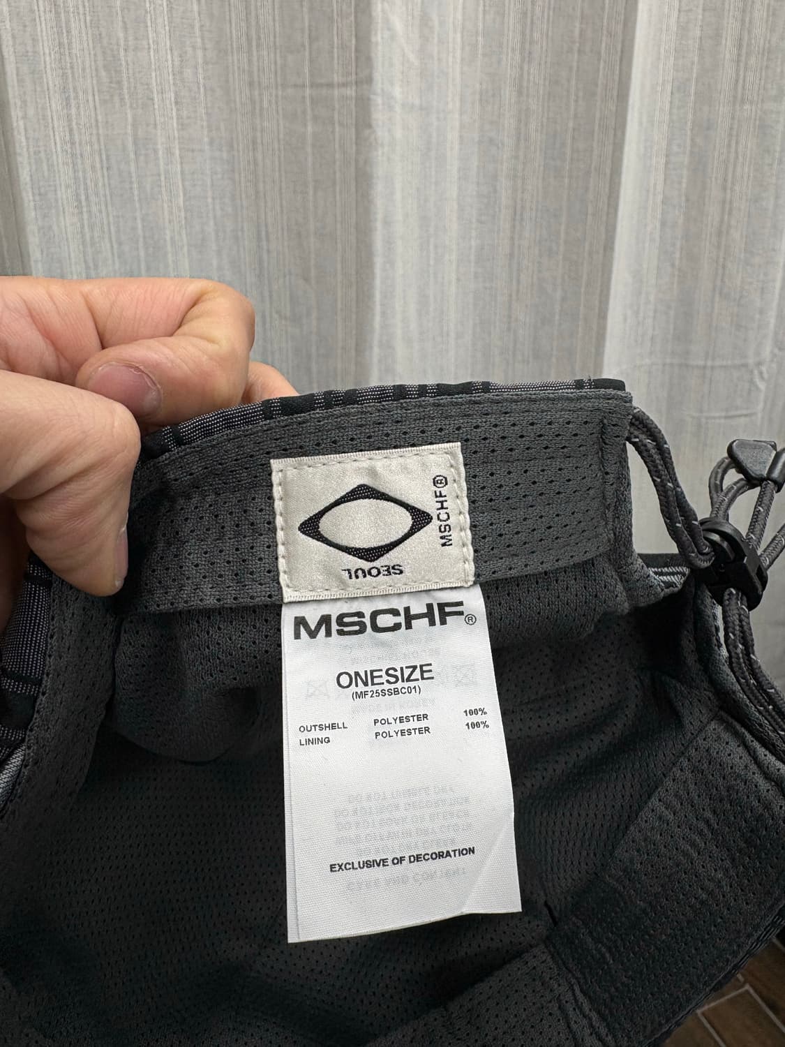 Mischief 미스치프 자가드 캠프캡 모자 상품이미지5