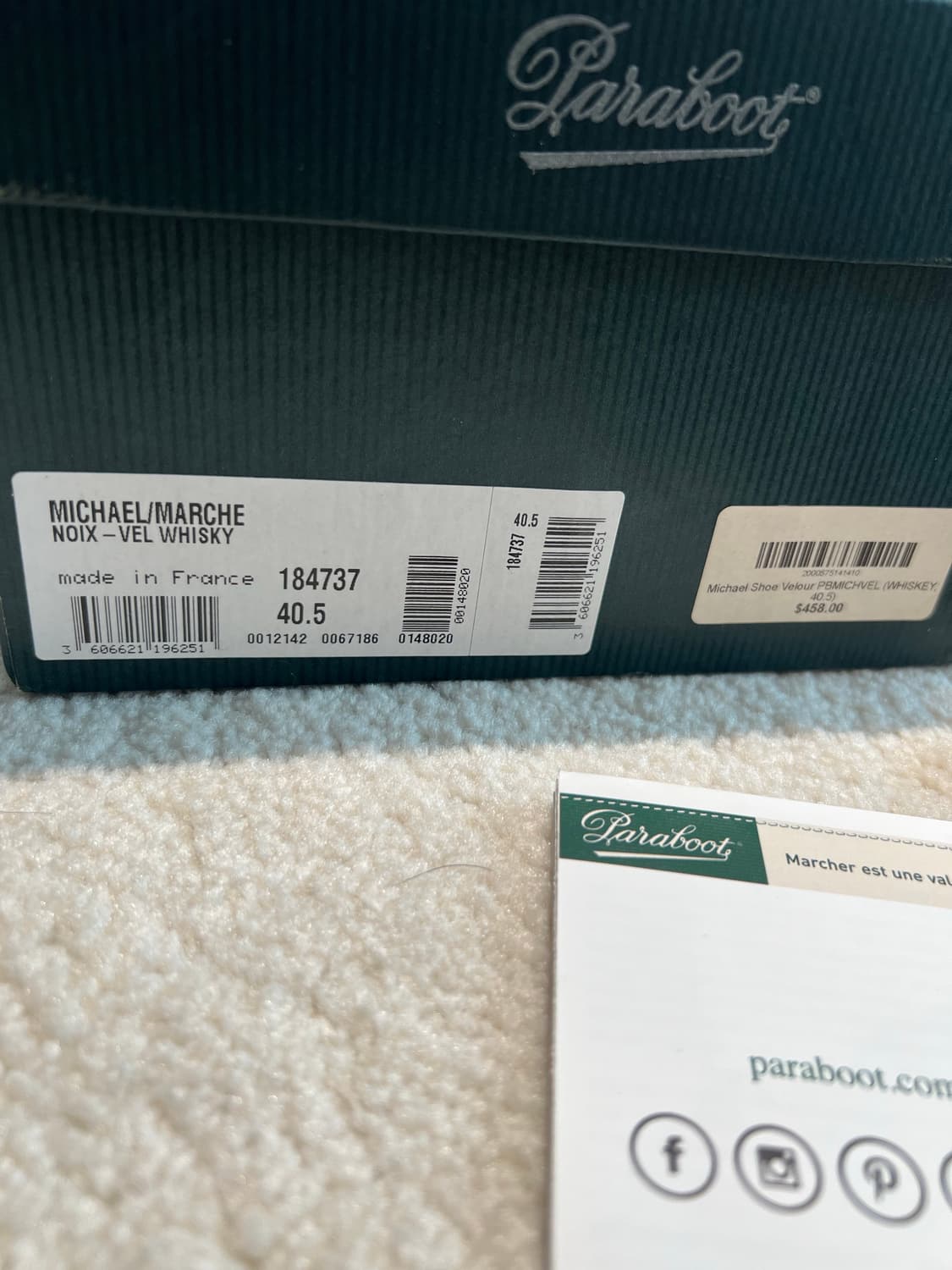 파라부트 미카엘 위스키 스웨이드 상품이미지3