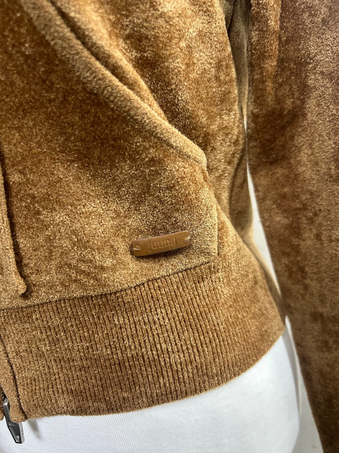 준지 후디 집업 가디건 블랙,옐로이시브라운색상 각각 판매 상품이미지9