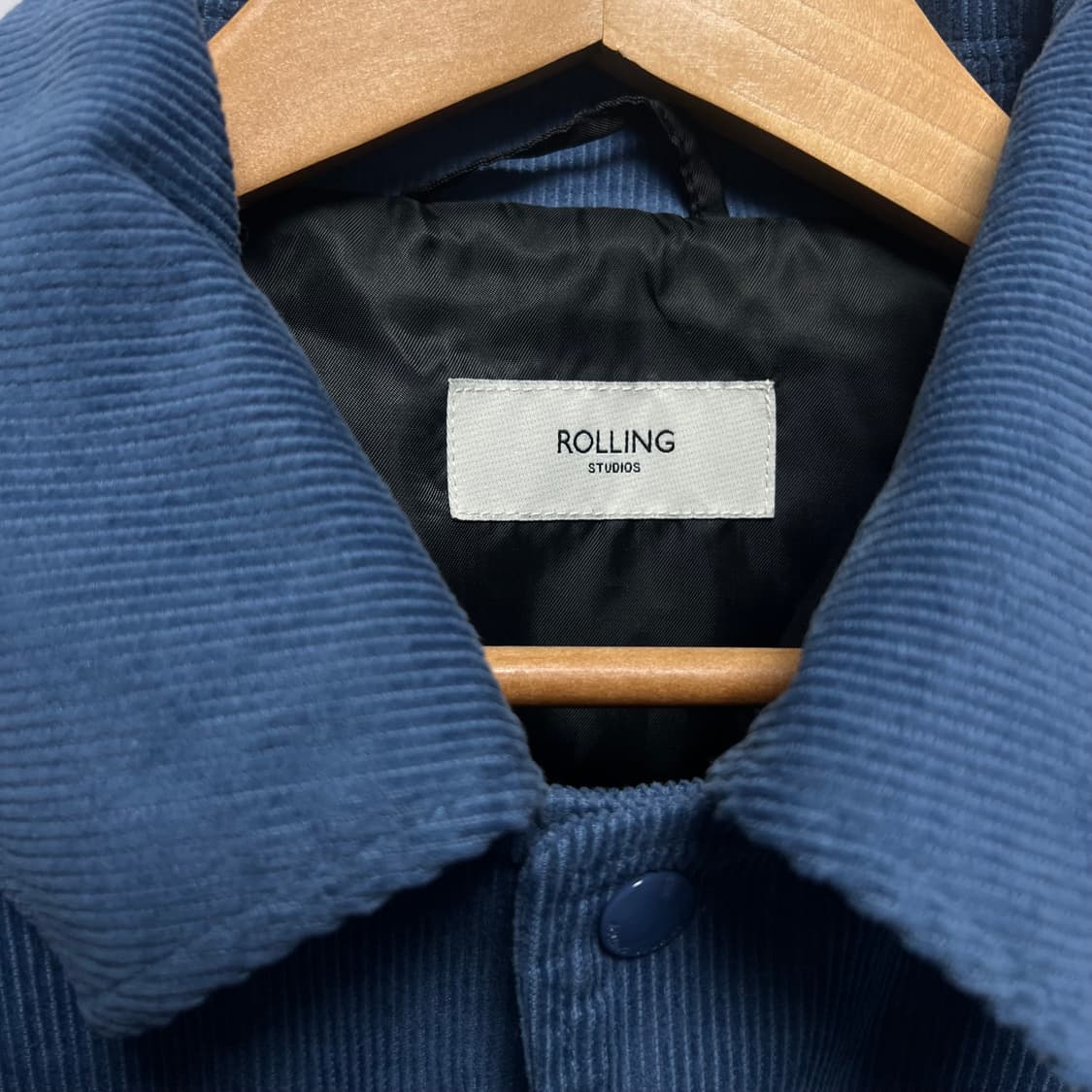 롤링스튜디오 블루 코듀로이 바시티 자켓 L 상품이미지3