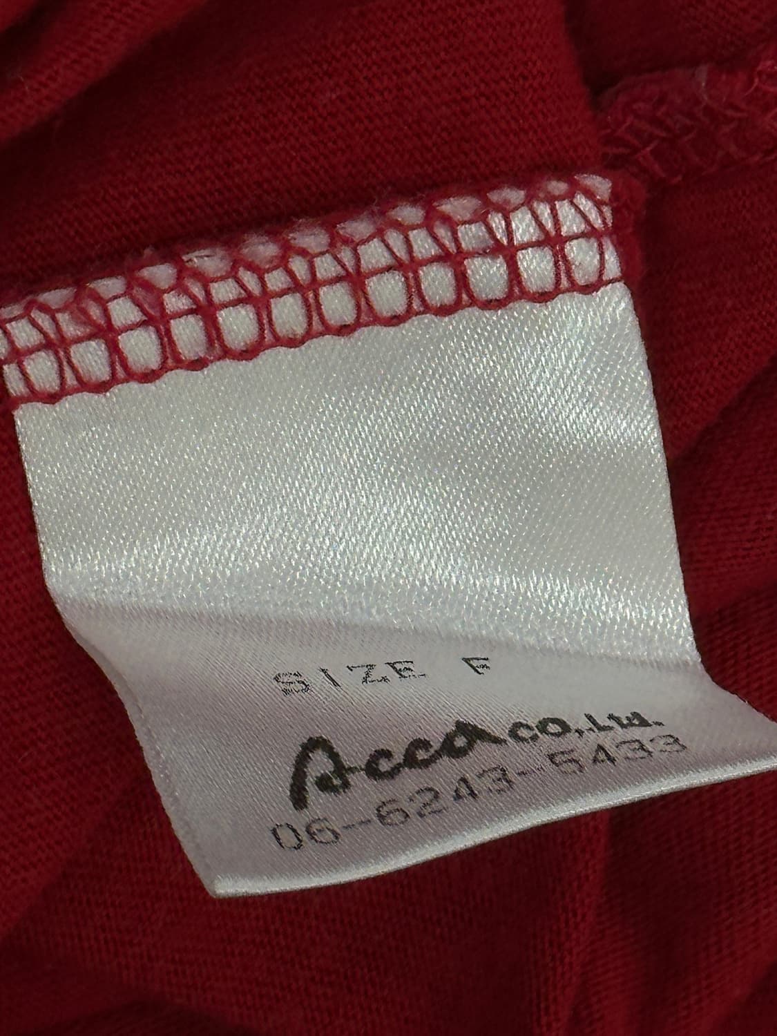 💋mader Acca 레드 프린팅 슬림 반팔티셔츠💋 펑크 빈티지 상품이미지6